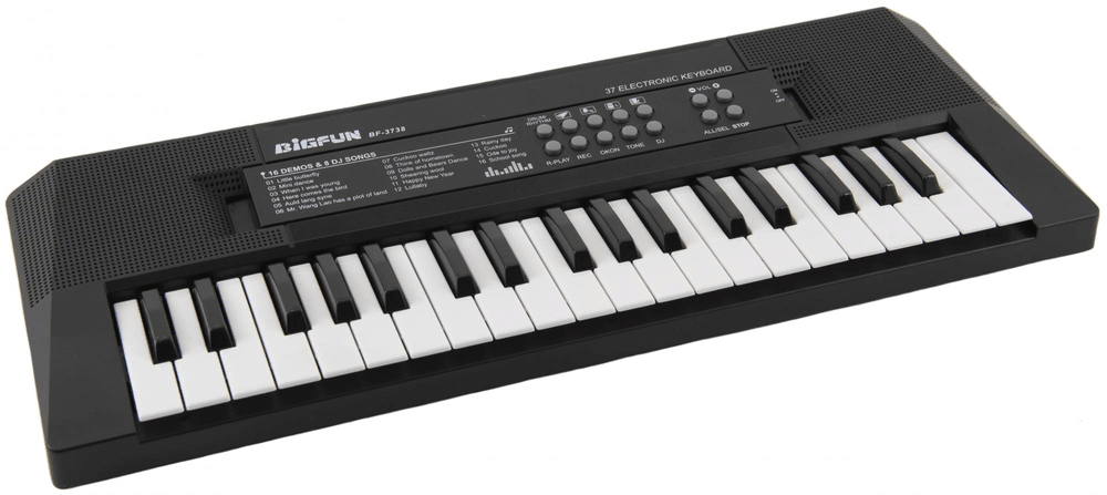 Teddies Klavír 37 klávesov napájanie na USB + mikrofón